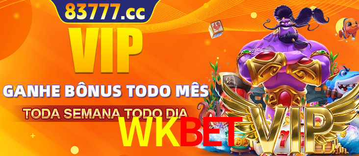 Banner promocional do WKBET oferecendo 100% de recompensas adicionais contínuas para quem fizer o login diário (Daily sign-in), com um mascote de coelho.