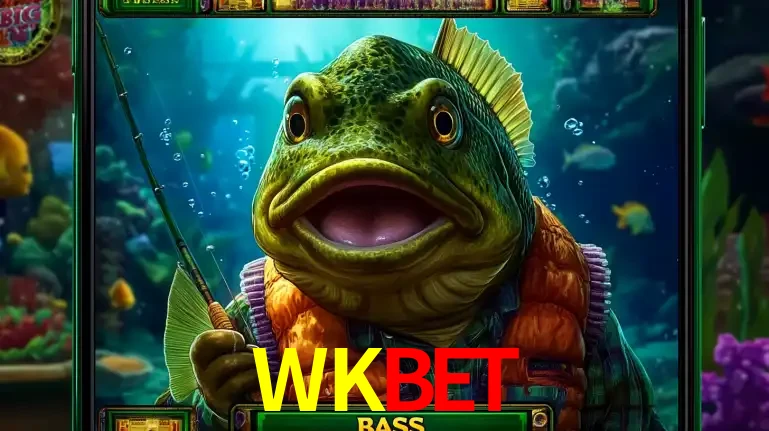 Personagem de peixe pescador do popular jogo de slot com tema de pescaria, uma das emocionantes opções de caça-níqueis para jogar e ganhar no cassino WKBET.